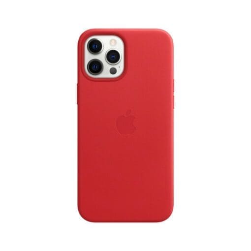 Apple Leder Case iPhone 12 Pro Max mit MagSafe (rot)