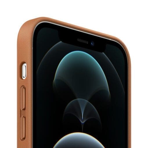 Apple Leder Case iPhone 12 Pro Max mit MagSafe (sattelbraun) – Bild 2