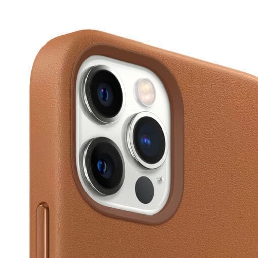 Apple Leder Case iPhone 12 Pro Max mit MagSafe (sattelbraun) – Bild 3