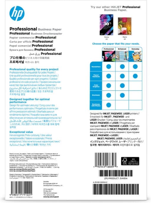 HP 3VK91A InkJet, PageWide und Laser Prof. Business Papier – Bild 3