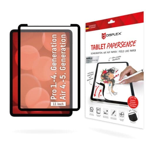 DISPLEX Papersense / echtes Schreibgefühl iPad Pro 11"(1/2/3/4 Gen) / iPad Air (4/5 Gen)