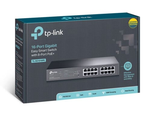 TP-Link TL-SG1016PE 16-Port Gigabit Desktop POE Smart Switch – Bild 4