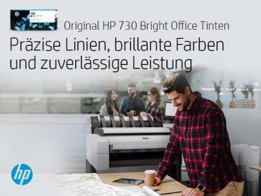 HP 730 DesignJet Druckerpatrone Cyan 130 ml – Bild 3