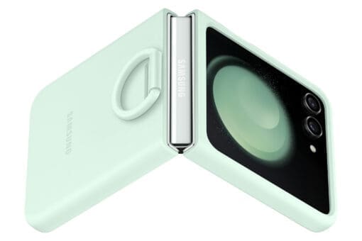 Samsung Silicone Case with Ring für Galaxy Flip5, Mint – Bild 3