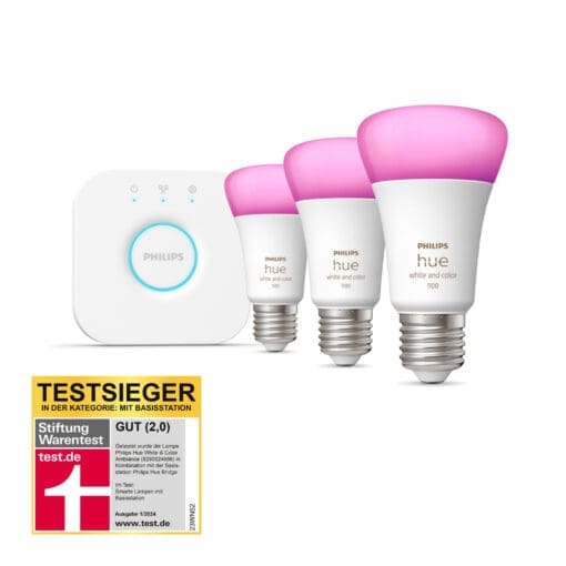 Philips Hue White&Col. Amb. E27 3er StarterSet