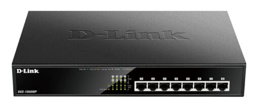 D-Link DGS-1008MP 8-Port Layer2 PoE+ Gigabit Switch