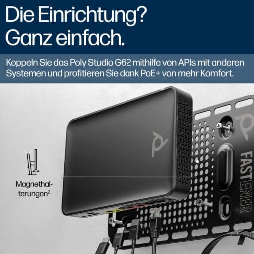 Poly Studio G62 PoE+ Adapter und Kabel Kit – Bild 6