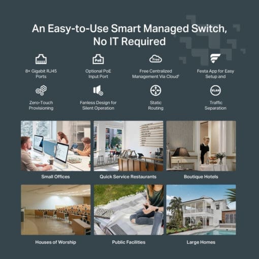 TP-Link Festa FS308G 8-Port Gigabit Smart Switch – Bild 7