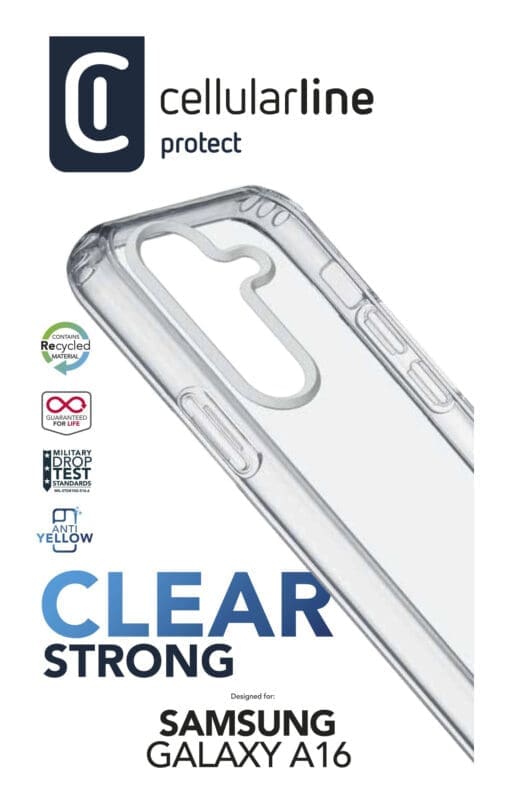 Cellularline Clear Strong Case für Samsung A16 5G/ A16 4G – Bild 3